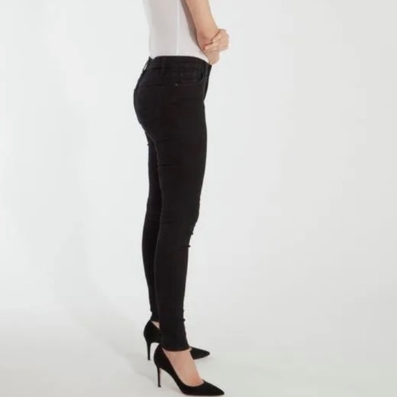 HUDSON BLACK NICO MID-RISE SUPER SKINNY JEANS SIZE 24 - Picture 2 of 12